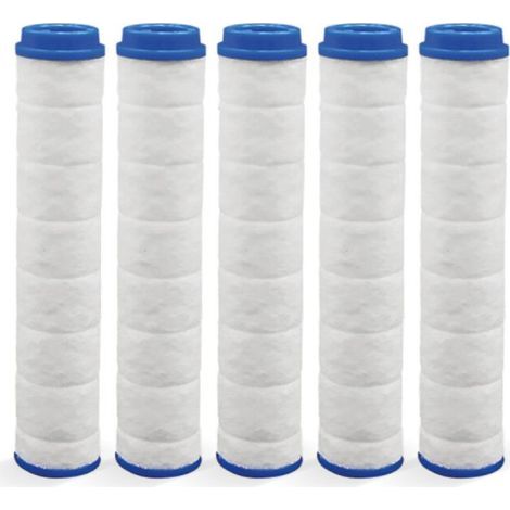 5er-Pack Filterkartuschen für Duschköpfe – SAVEWATER DELUXE – VENTEO – Austauschbare Kartuschen – Kompatibel mit Duschköpfen – Partikelfiltrationssystem (1/5)