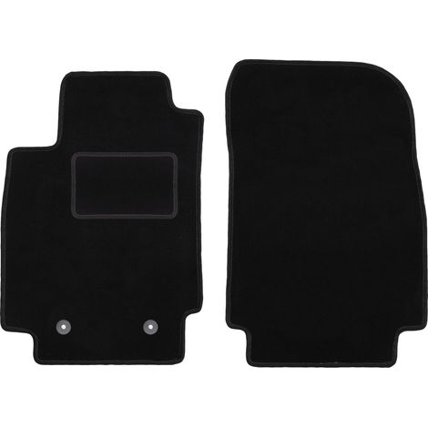 Alfombrillas delanteras para Renault Captur SUV (2013-2019), color negro.