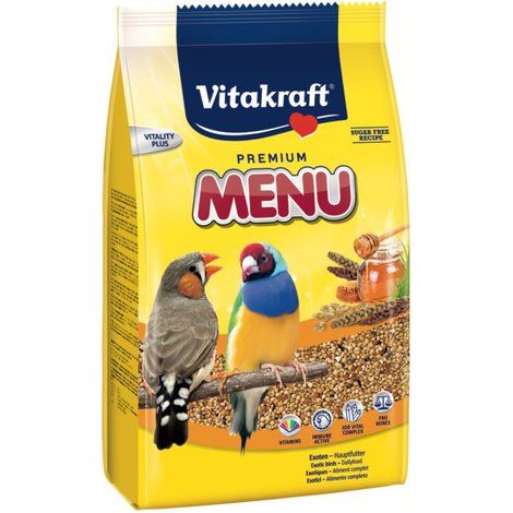 Menu premium cibo esotico uccelli vitakraft - 500 grammi (1/2)