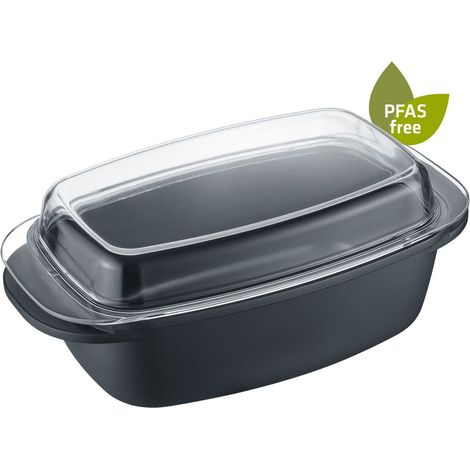 Berndes 095978 plat de cuisson 5,2 L Rectangulaire Aluminium, Fonte Plat à gratin