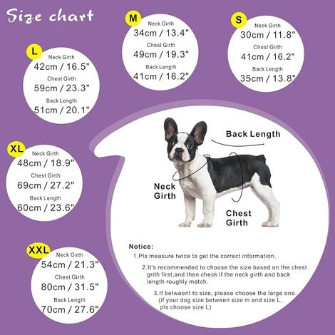 Imperméable Chien Imperméables Chien Réfléchissant Chiens Vestes de Pluie à Capuche Pluie Poncho Chiens S-XXL (Violet, M) (1/4)