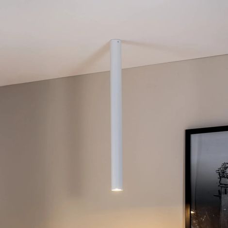 [NEUWERTIG] B-Ware Deckenstrahler Lampe Strahler Tecno 1 Xxl Stahl Weiß Gu10 Led Dimmbar 80 Cm