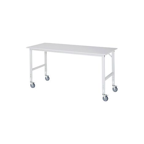 Mesa de trabajo rodante  armazón de 60 x 30 mm  A x P del (1/2)
