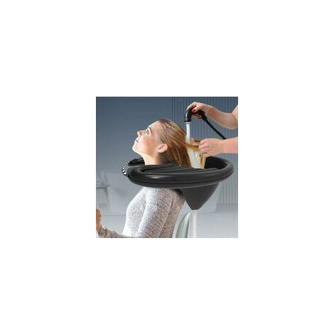 Noir Plateau Portable Lavabo Portable, Bac a shampoing domicile, Bac Pour Laver les Cheveux, Bassin Gonflable pour Laver Les Cheveux, Bassin lit Pour Lave Tête Domicile (1/5)