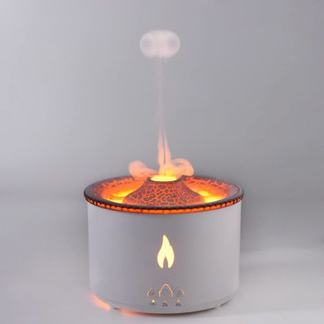 Aromatherapy Humidifier, Volcano Oil Diffuser, 360ml Humidifier with Night Light for Home, Yoga, Office, Spa (1/5)