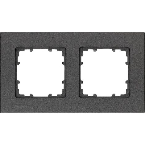 Siemens Interruttore 2 vie Telaio di copertura Delta Carbone 5TG11122 1 pz. (1/2)