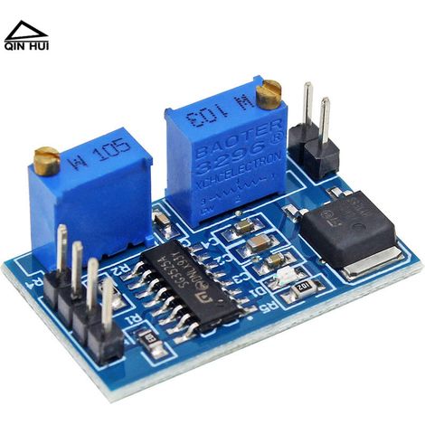 Printed circuit board waveform generator with adjustable duty cycle of 8 to 12 V, 200 Hz-100 Hz PWM controller module (1/4)