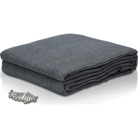 Wolketon Zeltteppich Vorzeltteppich Campingteppich Outdoor Teppich Vorzeltboden Zeltunterlage Zeltboden für Zelt Wohnmobil Blau-grau 200X200cm