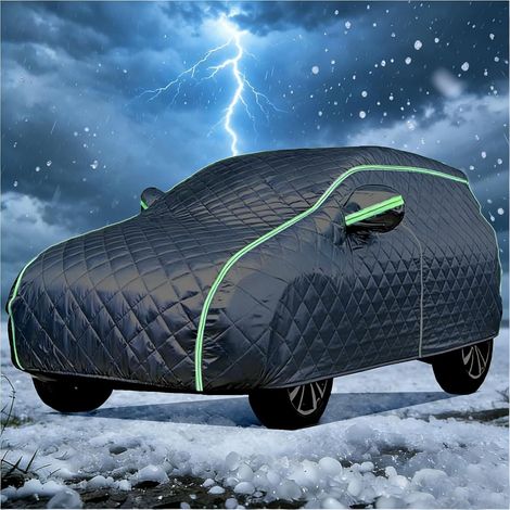 Bâche Anti-Grêle pour Dacia Duster 2010-2026, Housse de Protection Épaisse, 5 Couches en Coton Rembourré, Imperméable Anti-UV, Anti-Grêle Neige Gel, Anti-Rayures Poussière (1/5)