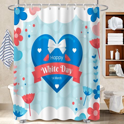 Rideau de douche imperméable en polyester 180x180 cocooning rideau imperméable pour jeune couple emménageant (1/5)