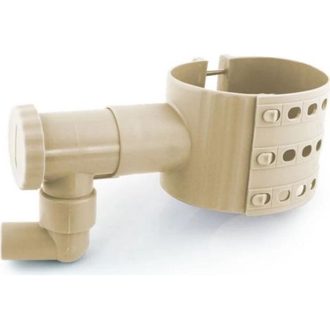 Récupérateur / Collecteur d'eau de pluie en PVC Sable + Scie cloche (1/5)