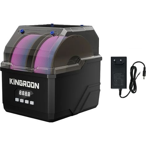 Secador de filamento, capacidad para dos bobinas, tecnología de calentamiento de 360°, enchufe europeo. (1/2)