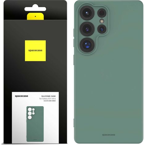 Custodia in silicone 3.0 per Galaxy S25 Ultra, verde scuro (1/5)