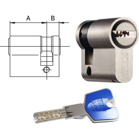 Cilindro Infilare Titan K55-3010 Dom 40-30-10 in Acciaio di Alta Qualit�