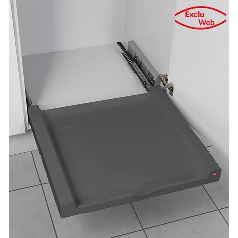 Hailo – Tiroir coulissant universel – Système encastrable pour buanderie, bureau, dressing, cuisine – Capacité pour grands éléments