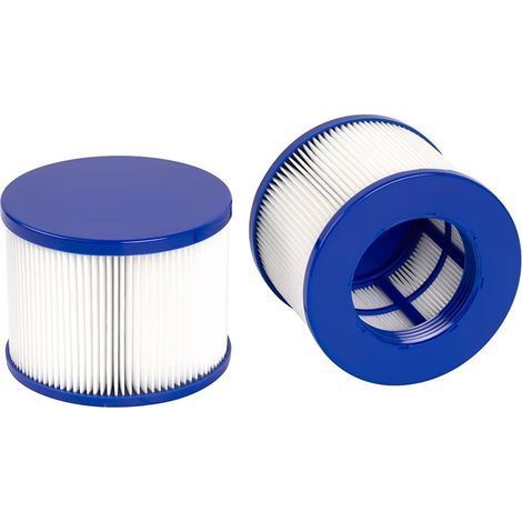2 cartouches filtres compatibles GYMAX SPA PMSPA-P154 8106, filtre vissable pour spa gonflable et jacuzzi (1/5)
