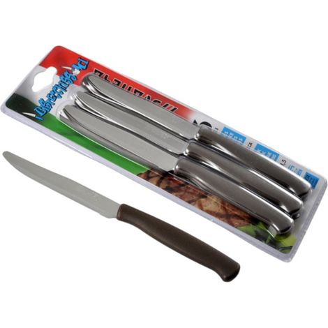 Svanera Bistecchissimi set 6 coltelli tavola marrone 11,5 cm