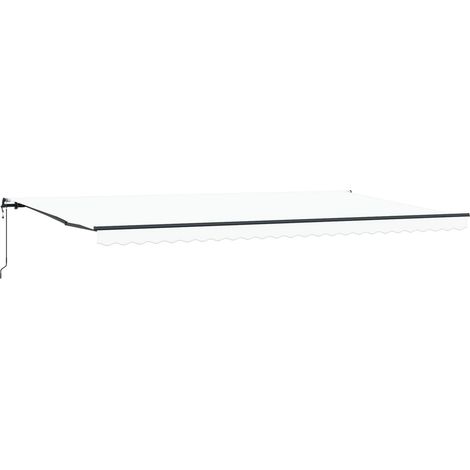 Maison Exclusive - Einziehbare Markise Weiß 600 x 300 cm Stoff un