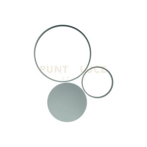 PLAFONIERA POIS SILVER 4000k 3644lm 42w DIMMERABILE L.64CM
