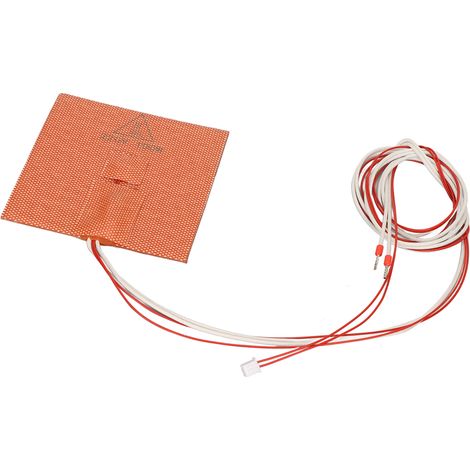 Tapis chauffant en silicone 100x100mm 220V 100W pour imprimante 3D VORON V0.1 V0, accessoire de plateau chauffant en caoutchouc (1/5)