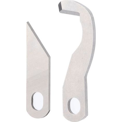 Lot de 2 lames de surjeteuse multifonction pour machine à coudre domestique, couteaux supérieur et inférieur. (1/5)