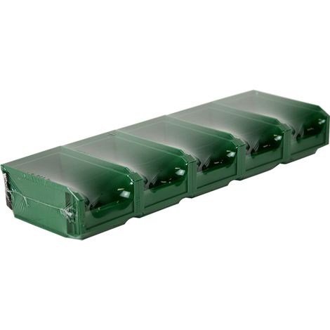Lot de 5 Bacs European 1L Vert avec Barre - 5015049