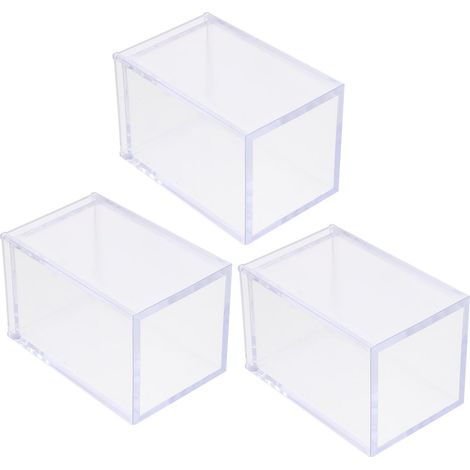 Porte-stylos et Décoration de Table Fonctionnelle Lot de 3 en Acrylique Transparent Rangement Organisé pour Bureau (1/5)