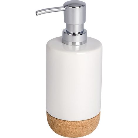 Distributeur de savon en céramique et liège CORC