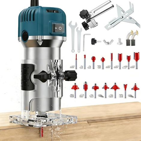 800W 30000RPM, 6 Variable Speeds Electric Wood Router (1/5)