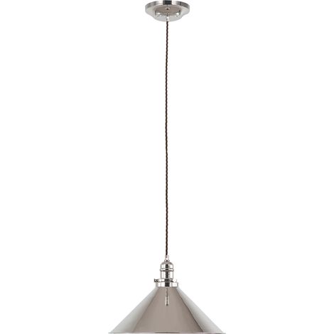 Elstead Provence - Sospensione a soffitto a cupola a 1 luce Nichel lucido, E27 (1/3)