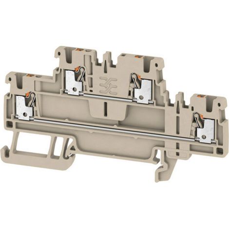 Weidmüller 2469370000 Bloc de jonction traversant à 2 étages 3.50 mm ressort de traction beige 50 pc(s)