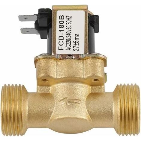 Aiperq Electrovanne Électrique G3 / 4 Entrée d'Eau 2 Voies N/C AC Normalement Fermé 220 / 240V FCD-180B (1/5)