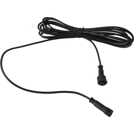Câble de Rallonge 2 Broches pour Lampes de Jardin, Connecteur Mâle/Femelle, 10 mètres, Étanche IP67, PVC Anti-Feu, Usage Extérieur Terrasse, Facile à Brancher (1/5)