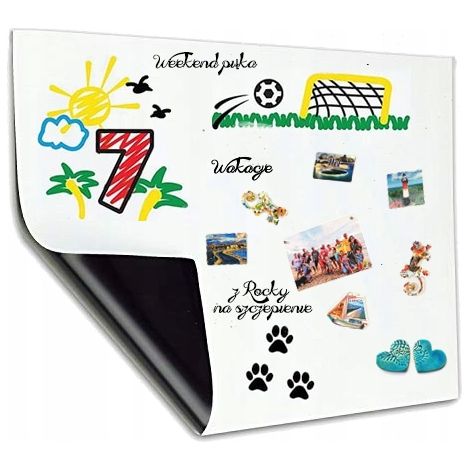 Lavagna magnetica cancellabile a secco con adesivo - grande POWER - hunter 61/100cm (1/5)