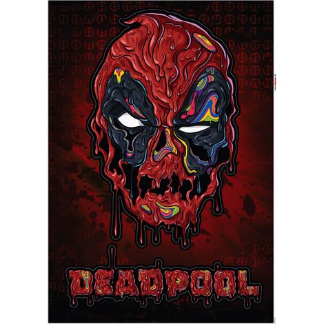 Stickers muraux- Deadpool Meltpool (1/2)