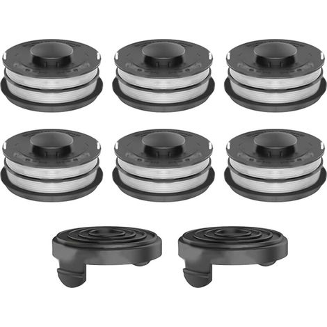 StarRing Pack of 4/8/12 Replacement Spools and Spool Cover for Einhell GC-ET 4530 Brushcutter 3405685, Brushcutter Accessories, Line and Cap (8 pieces) (1/5)