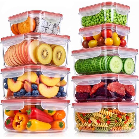 Luftdichtes Frischhaltedosen-Set mit 18 Stück (1/5)