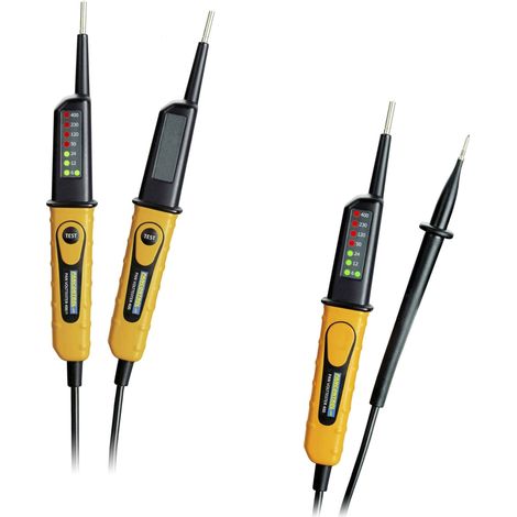 Testeur, voltmètre avec affichage LED 6 - 400 V AC/DC + 30 mA FI test PANCONTROL (1/3)