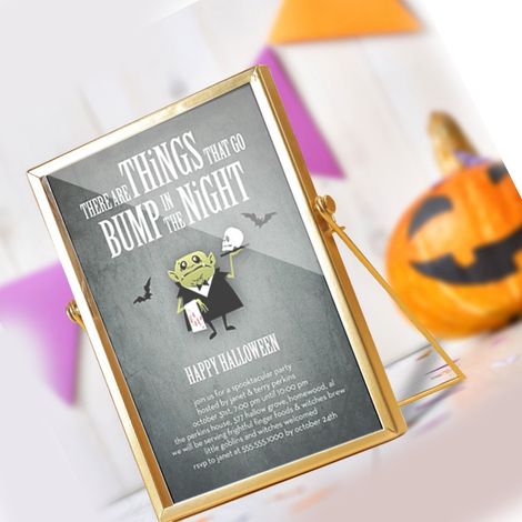 Ornement acrylique 14,5cm x 19,5cm, style Halloween, bordure dorée en métal, décoration de table, pièce décorative CBS721X23 (1/4)