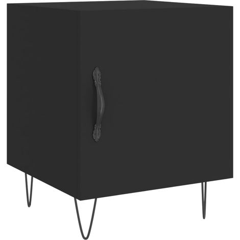 Maison Exclusive - Nachttisch Schwarz 40x40x50 cm Holzwerkstoff