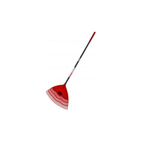 Sandri scopa raccoglifoglie SG-S20 Strong, 24 denti in plastica, manico maxi 56 cm, per foglie e residui di potatura