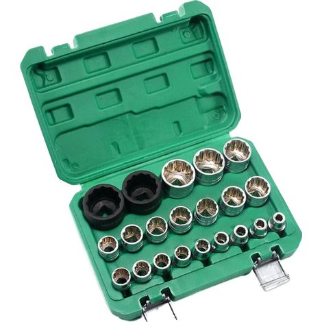 Jeu de clés à cliquet, 21 pièces, douilles multi-dents durables, 21PCS (1/2)