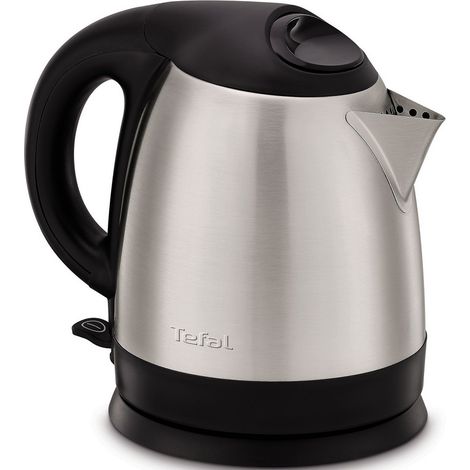 Kompakter wasserkocher 1,2l 1800w edelstahl/schwarz - Tefal - KI431D10