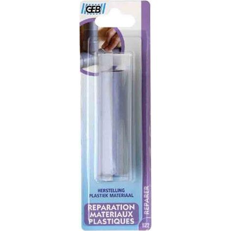 GEB – Mastic de fixation époxy pour plastiques 82mm – Réparation PVC, ABS, PER – Temps de prise 40 min – Durcissement complet 3h
