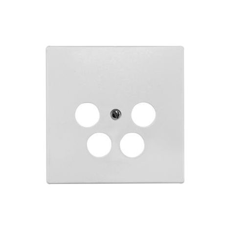Plaque WISI DW45T, 75 x 75 mm pour prise d’arrivée TWIN DB 54, 4 trous