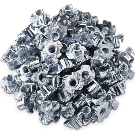 100 Stück Einschlagmuttern M6 x 10 mm