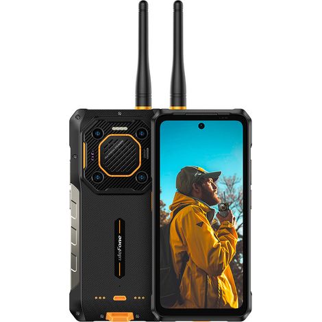 Ulefone Armor 26 Ultra Walkie-Talkie 17,2 cm (6.78") Double SIM hybride Android 13 5G USB Type-C 12 Go 512 Go 15600 mAh Noir