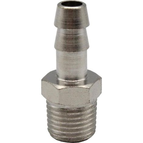 FAHER racor macho con espiga 1/4 bspp-d-8 , Racord macho con espiga 1/4 BSPP Faher Diseñado para aplicaciones neumáticas Ideal para usar con compresores de aire comprimido. (1/2)