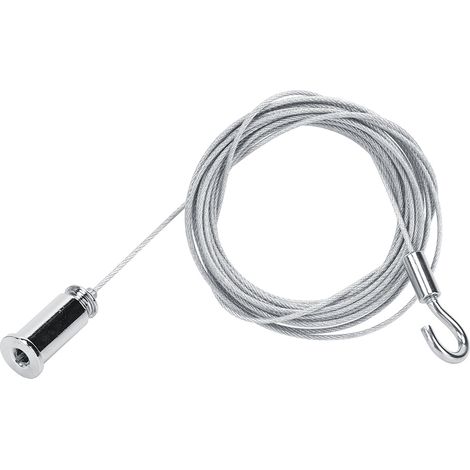 Câble en acier pour lustre, accessoires pour luminaires, câble en acier, câble de suspension porteur, câble de suspension pour lustre, 3,5 mètres. (1/5)