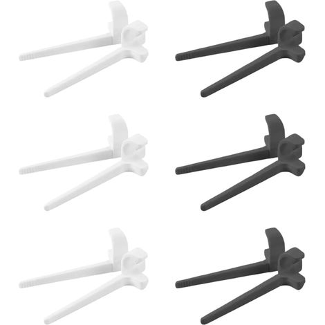 Lot de 6 Pince à Doigts pour Snacks (3 Noirs + 3 Blancs), Accessoire Paresseux pour Gamer (1/5)